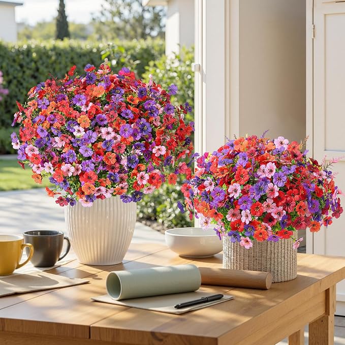 SHareconn 24 Bundles Artificial Flowers - Image 6