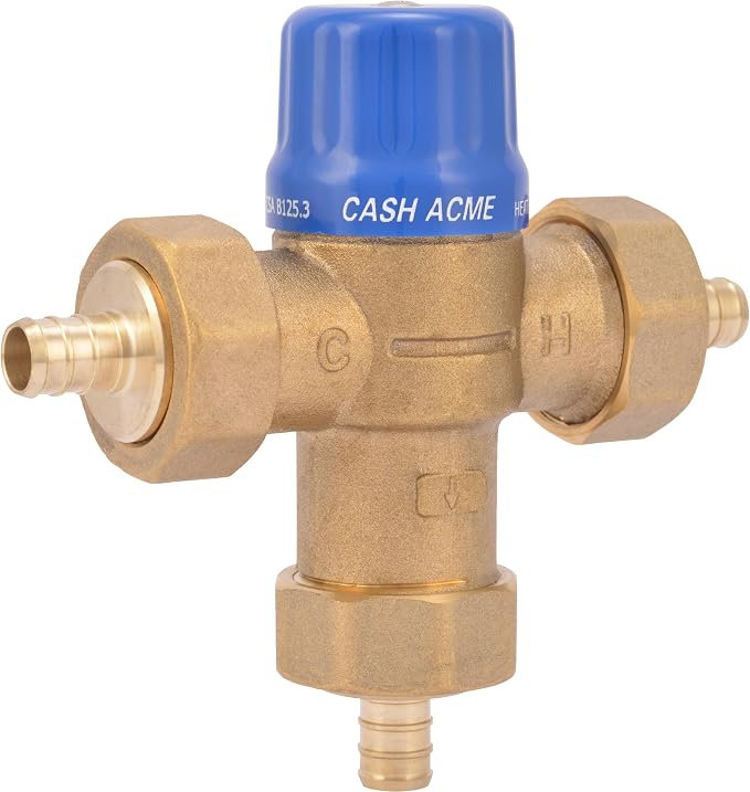Cash Acme 1/2 Inch HG110 Crimp Thermostatic Mixing Valve by CashAcme