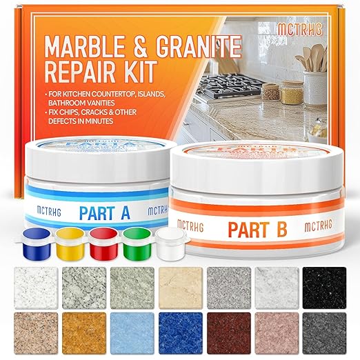 Granite Repair Kit, Transparent Granite Countertop Repair Kit | Fast-Dry by MCTRHG