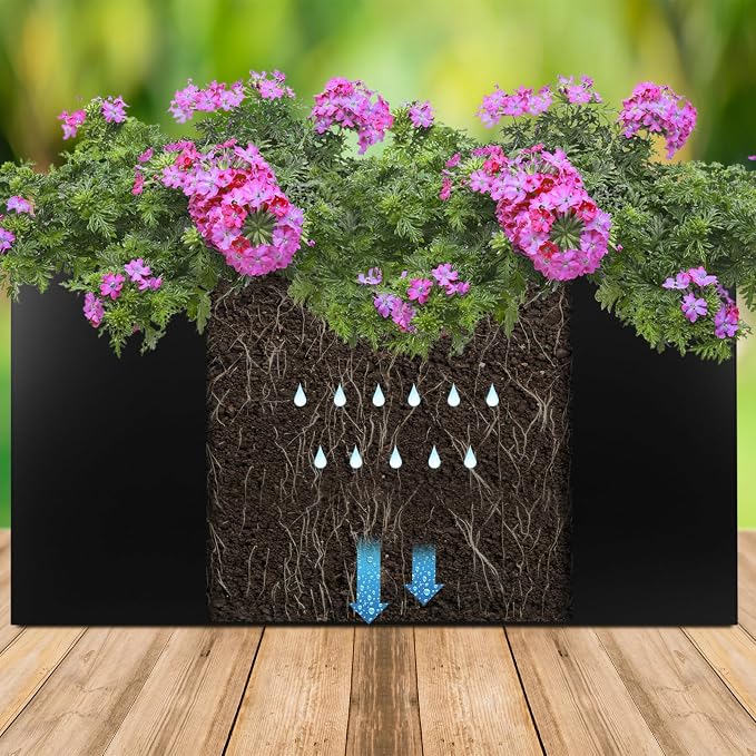 40"x16"x24" Steel Planter Box, Metal Large Rectangular Planter | Long Planter - Image 4