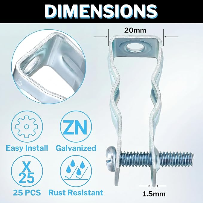 Yaocom 25 Pcs EMT Conduit Hanger - Image 3
