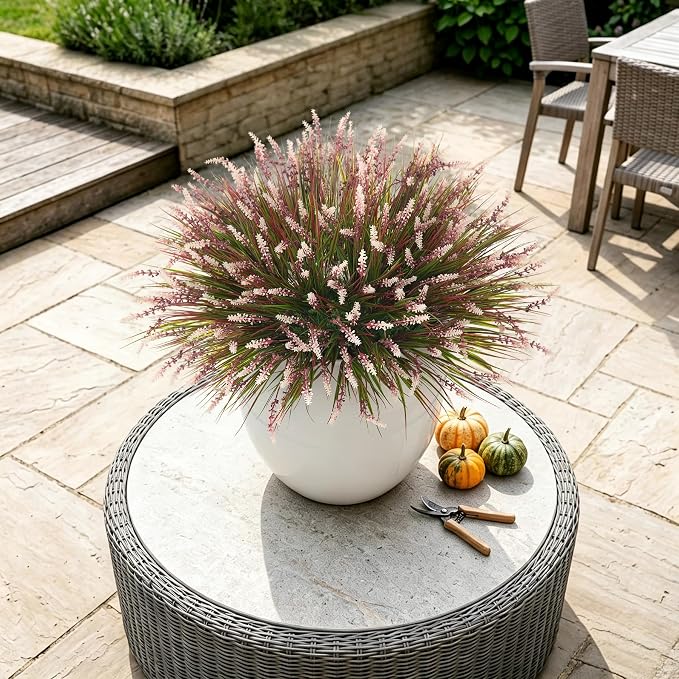 12 Pcs Fake Fall Plants Artificial Monkey Grass - Image 7