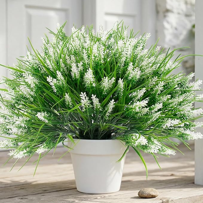 Rowfad 22 Pcs Artificial Outdoor Flowers Fake Outdoor Plants Monkey Grass by RowfadFlora
