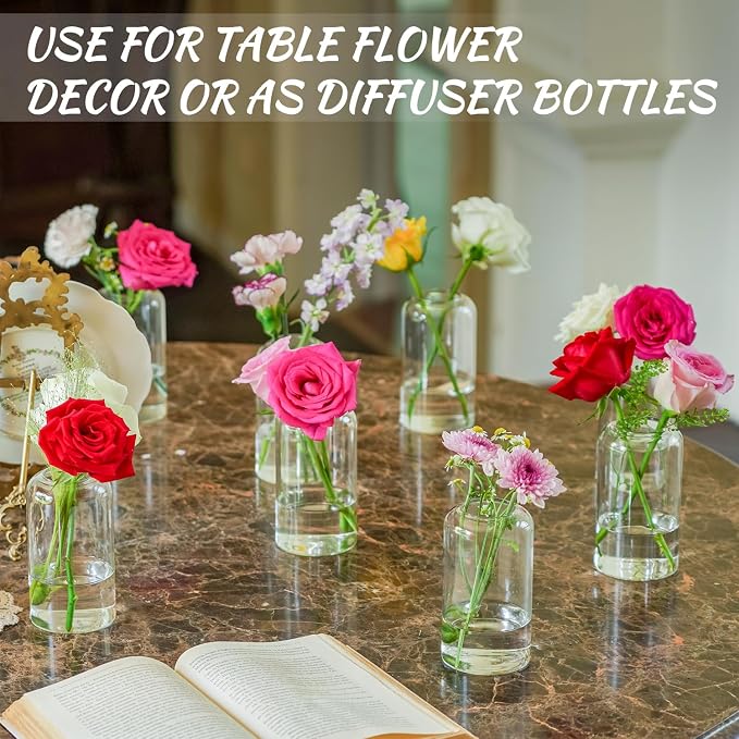 12pcs Glass Bud Vases - Image 7