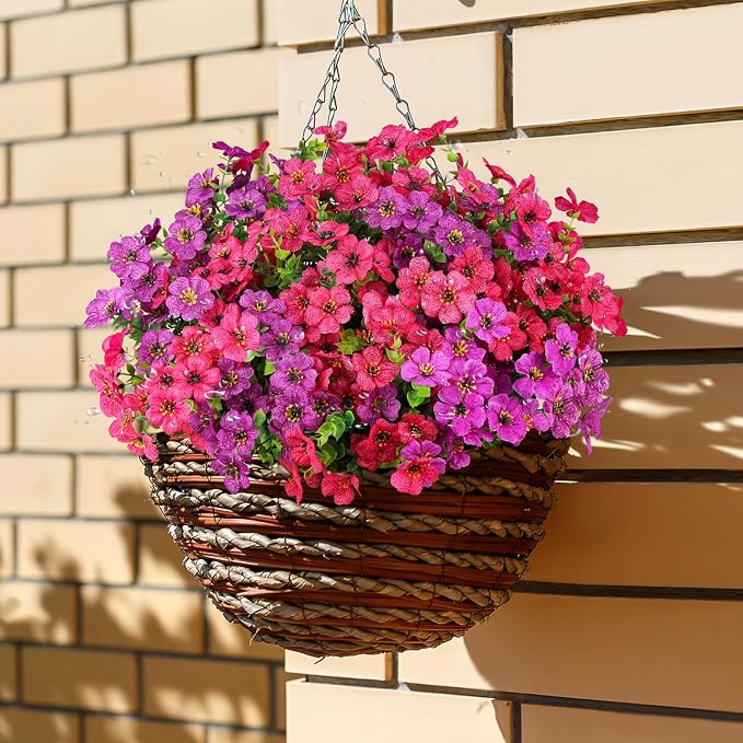 AGIRL Artificial Flowers Outdoor UV Resistant Fake Plant Garden Patio Decor | - Image 5