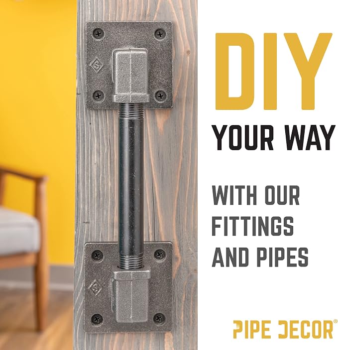 PIPE DECOR Square 90-Degree Elbow Fitting, 3/4 Inch, Shelving and Standard 3/4 - Image 9