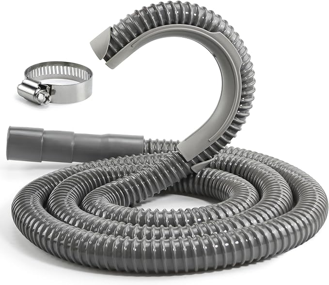 TOMOON 8Ft Universal Washing Machine Drain Hose Extension | Flexible Corrugated by TOMOON