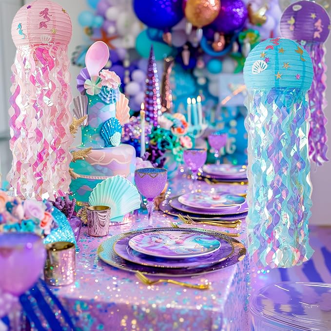 OBXT 12" Colorful Jellyfish Lanterns - Image 7