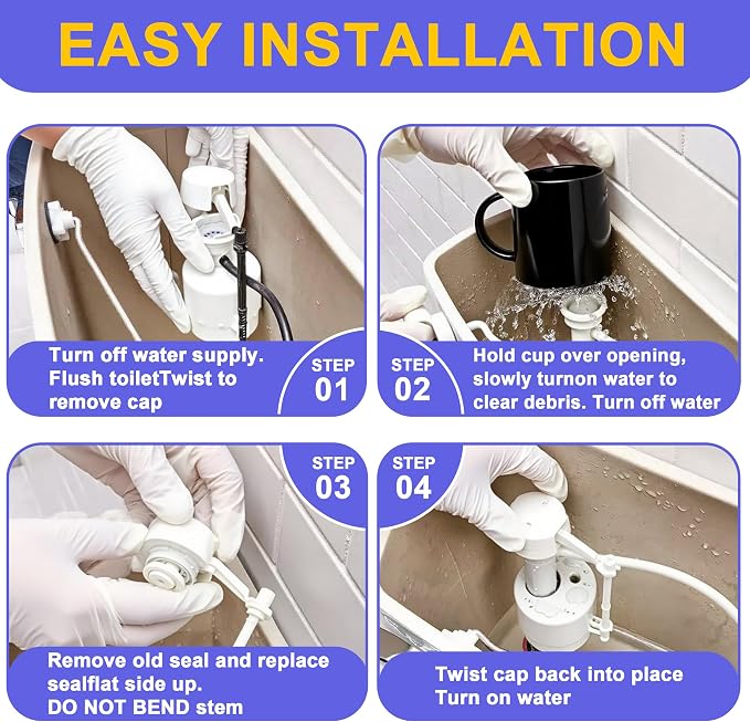 3 Pack Toilet Fill Valve Seal replacement - Image 6