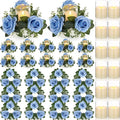 Yunlly 12 Pcs Rose Candle Rings by Yunlly