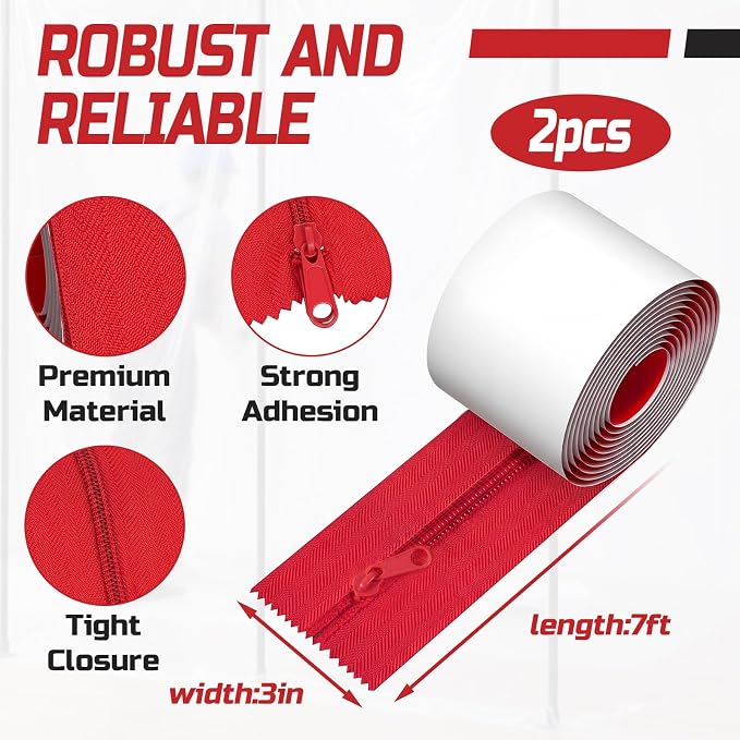 Geelin 10 ft Dust Barrier Pole Kit 4 Pack - Image 5