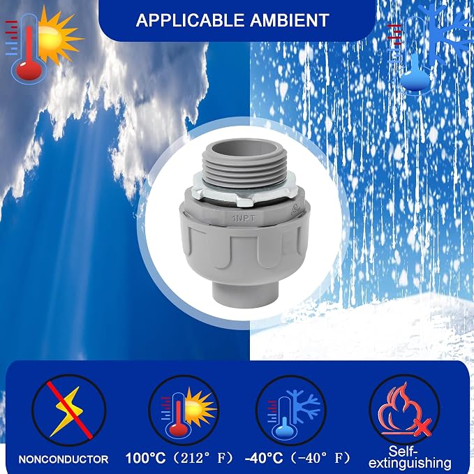 Yariwiz 1 inch Plastic Liquid Tight Conduit Coupling - Image 8