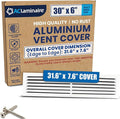 30x6 Aluminum Wall Ceiling Air Return Vent Cover HVAC Rustproof Grille by ACLAMINAIRE