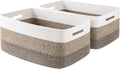 OIASKET Large Storage Basket for Organizing, Woven Rope Basket for Shelves by OIASKET