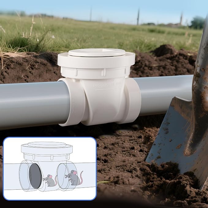 2 Inch PVC Backflow Preventer | Automatic Backwater Valve - Image 4