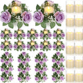 Yunlly 12 Pcs Rose Candle Rings by Yunlly