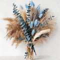 Dusty Blue Dried Flower Bouquet by Unknown