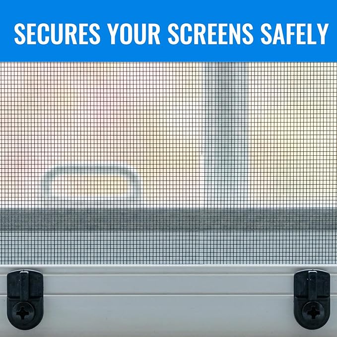 Blulu 48 Pack 13/16 x 1/2 Inches Flush Nylon Window Screen Clip - Image 6