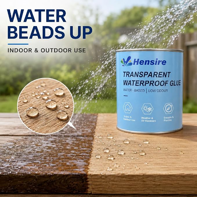 Hensire Transparent Waterproof Sealant 35oz – Clear Brush-On Coating | - Image 4