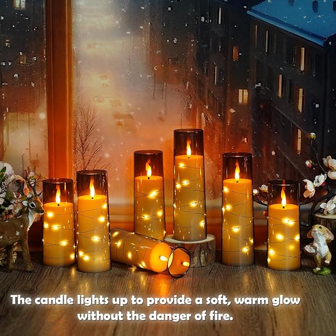 Flameless LED Candles with Timer 24 Pc Flickering Flameless Candles - Image 3