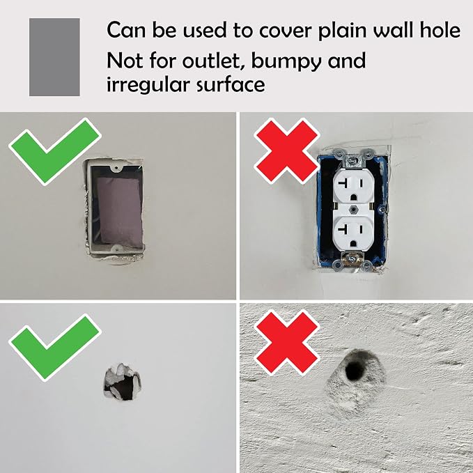 Rubber Bond Self-Adhesive Rubber Wall Outlet Cover Plate 5 Pack - Image 7