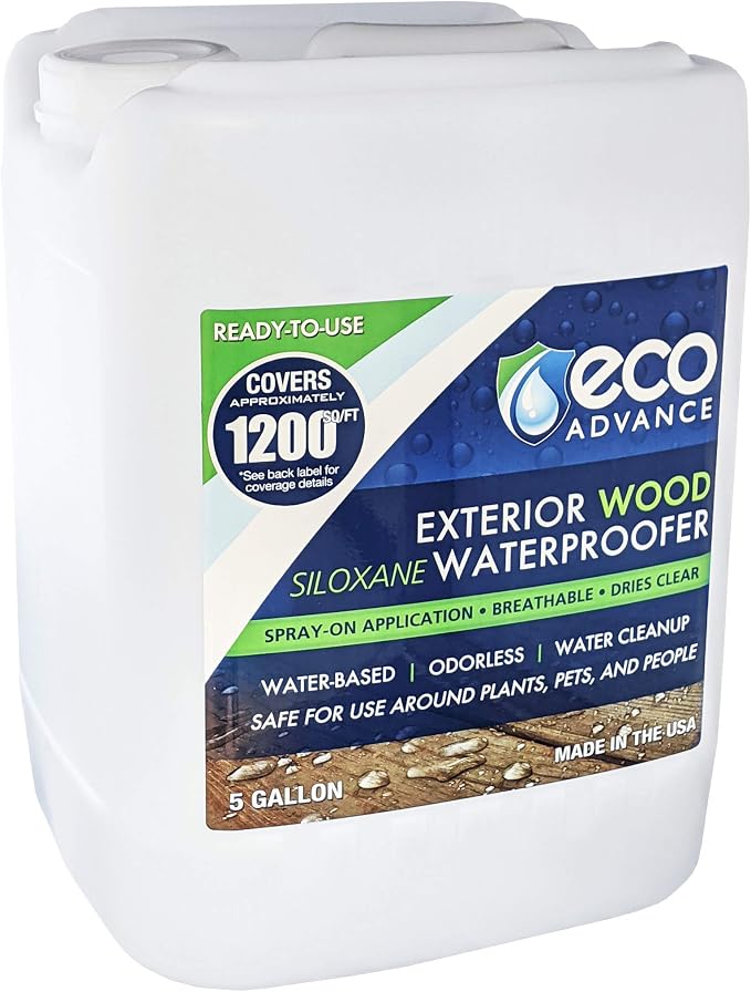 Exterior Wood Siloxane Odorless Spray-On Application Waterproofer Water by ECOADVANCE