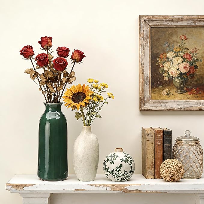 Ceramic Vase Set of 6，Flower Vases，Small Vases - Image 5