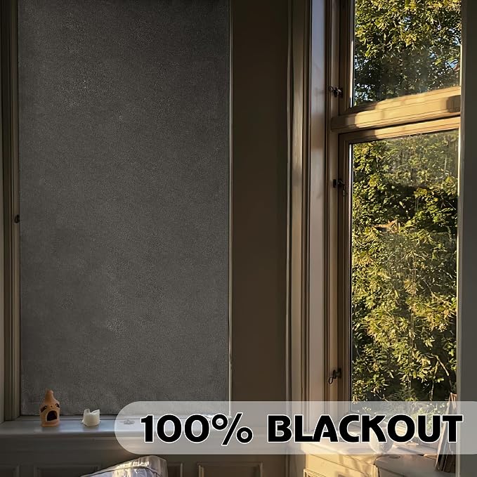 RYB HOME 100% Blackout Short French Door Linen Curtain - Image 3