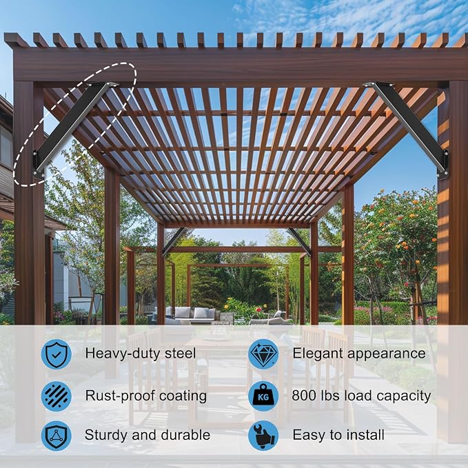 45 Degree Angle Support Bracket, Pergola Bracket - Image 3