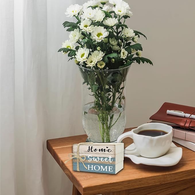 Mini Decorative Books For Home Decor, Small Wood Book Stack For Table Decor - Image 5