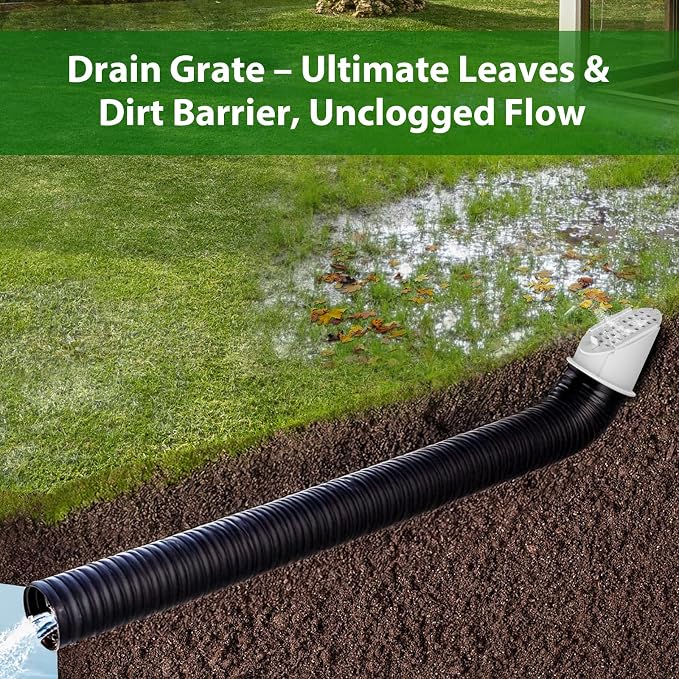 4” Slope Drainage Grate Cover, Rain Diverter, Drainage Grate Yard Drain Emitter - Image 6