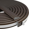 Wedge-Shape Window Weather Stripping Door Frame Seal 3Pcs×196” Brown | Upgrade by KNEELISA