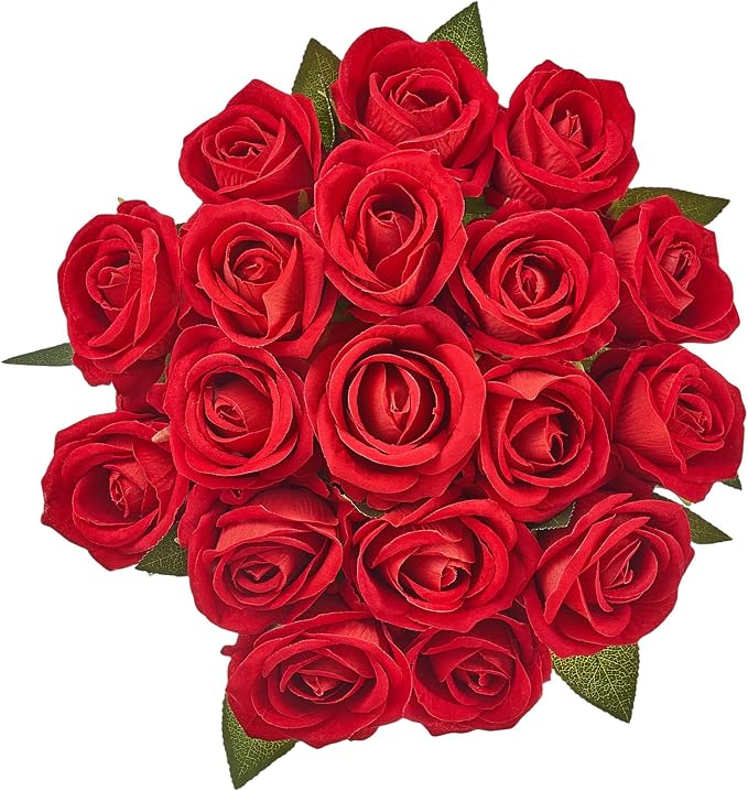 VEVOR Artificial Flowers, Faux Red Bridal Shower - Image 4
