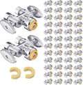 50PC EFIELD Push Fit 1/2" x Dual 3/8" OD Compression Straight Stop Valve | 1/4 by EFIELDPEXTUBING