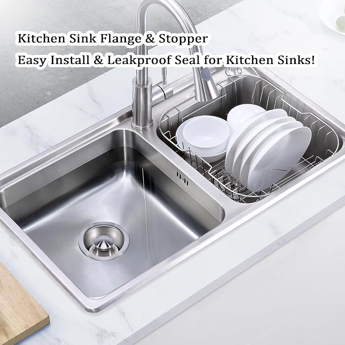 Kitchen Sink Flange for Garbage Disposal and Sink Stopper Stainless Steel - Image 4