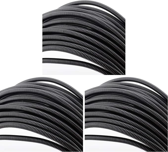 ZhiYo 100 FT 1/4" Wire Loom Split Tubing Auto Wire Conduit by ZhiYo