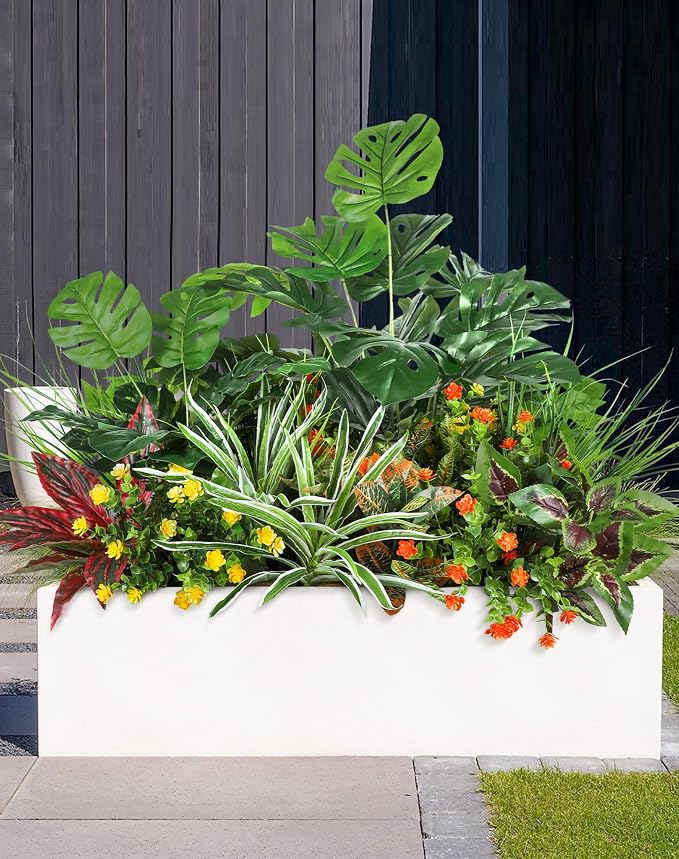 18 Pcs Artificial Plants for Outdoors Fake Greenery Stems | Faux boxwood shrubs - Image 4