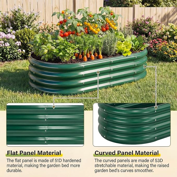 Land Guard 2 Pcs 6ft Metal Raised Garden Bed - Image 5
