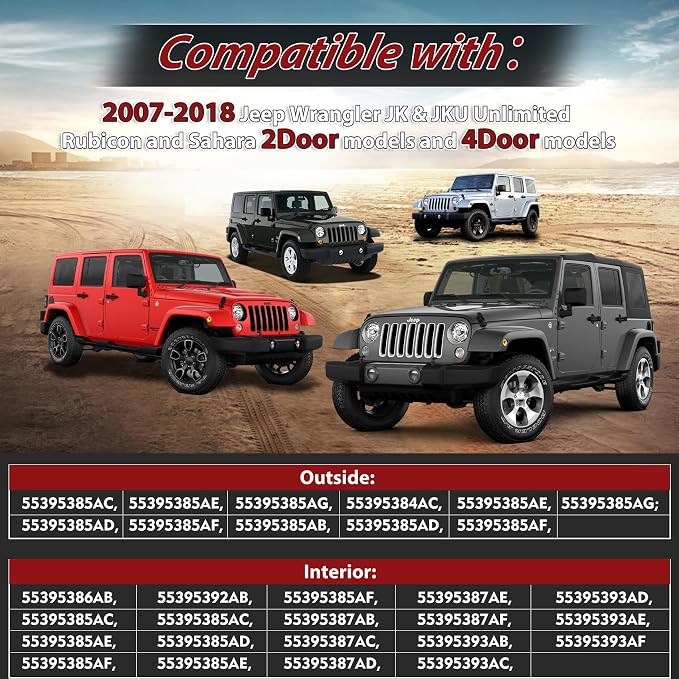 Jeep Wrangler JK Interior 4 Door Hinge - Image 2