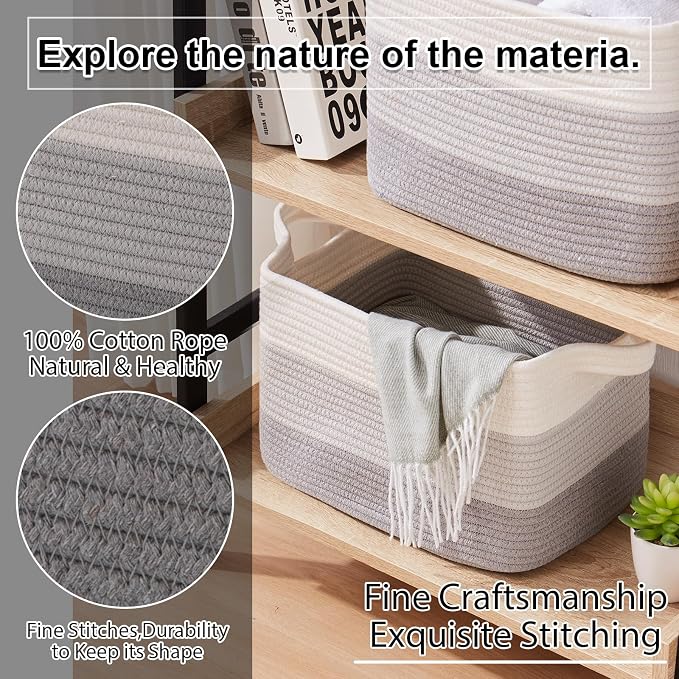 OIAHOMY Storage Basket, Woven Baskets - Image 7