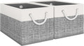 Storage Bins 2-Pack, Foldable Storage Baskets by Fabtotes