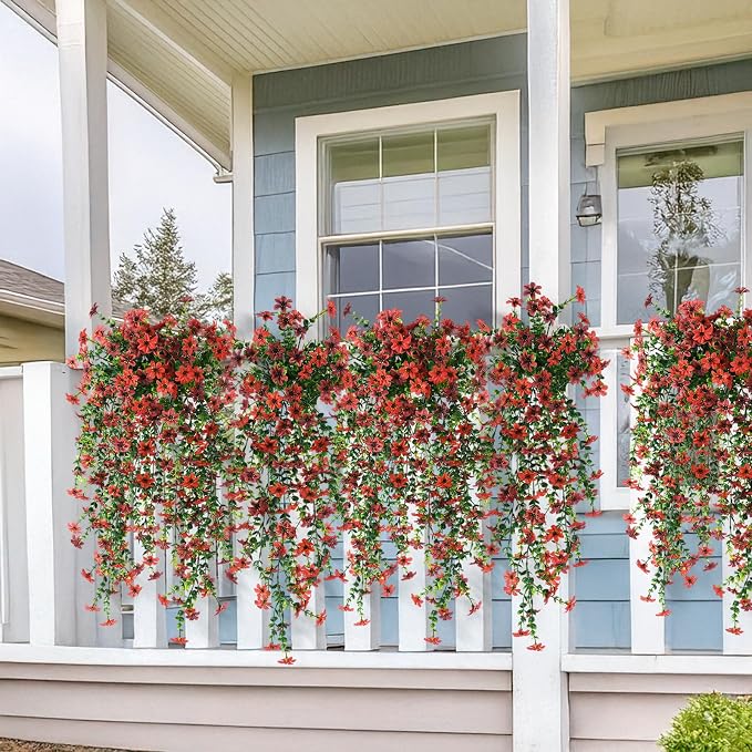 INQCMY Artificial Fake Hanging Flowers Plants - Image 4
