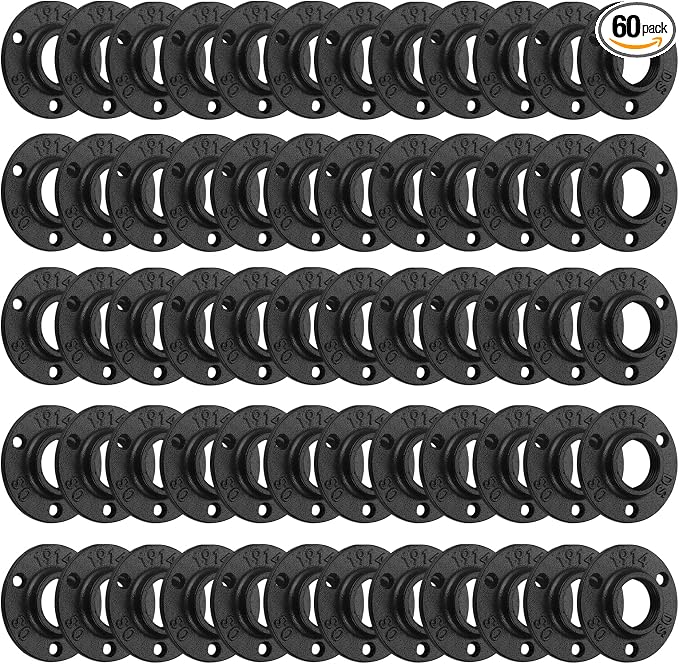 Antirust Black Floor Flange, Home TZH Malleable iron Pipe Fittings by HomeTZH