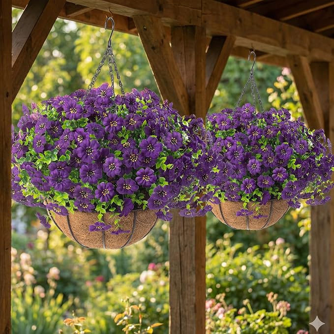 Hananona 2 Set Artificial Outdoor Flowers - Image 3