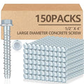 Tandefio 150 Pack 1/2 x 4 Concrete Anchors and Screw Kits Galvanized | Large by Tandefio
