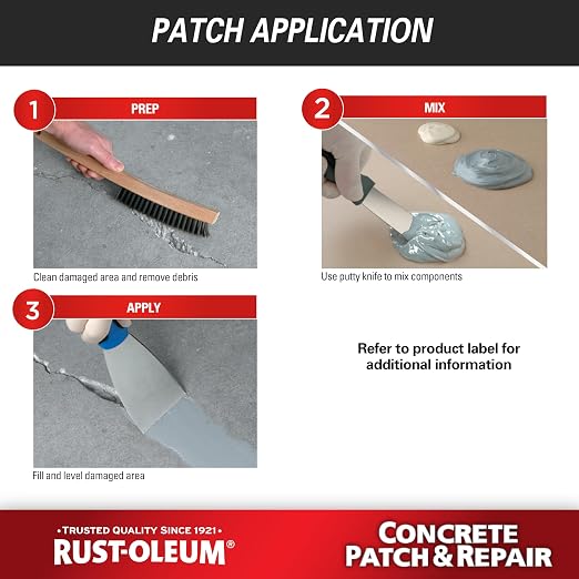Rust-Oleum 301012 Concrete Patch & Repair, 24 oz - Image 6