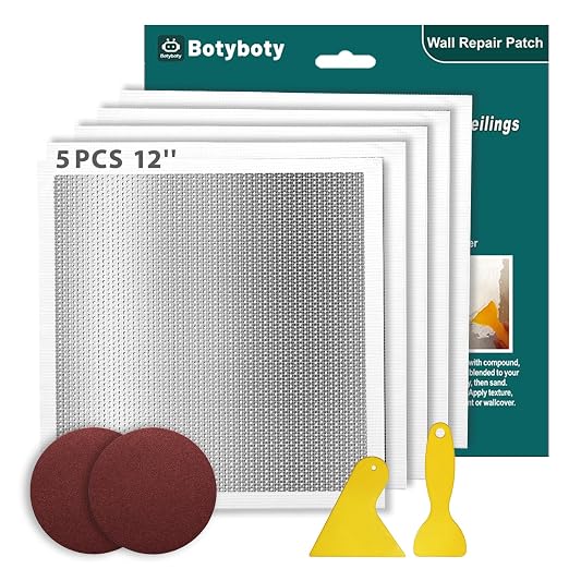 Drywall Repair Kit 12 x 12 Inch Drywall Patch Kit Large Hole Wall Patch Repair by Botyboty