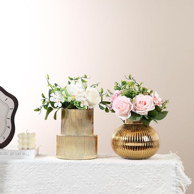 Ribbed Glass Vases, Modern Vase - Image 5