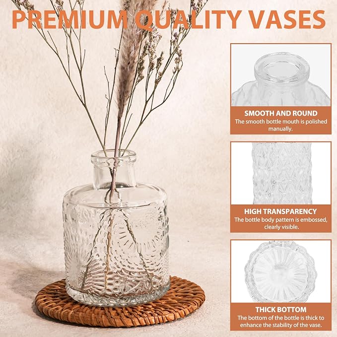 Fixwal 36pcs Glass Bud Vase Bulk Set, Wedding Decorations, Table Decor - Image 4