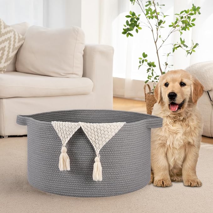 OIAHOMY 90L Extra Large Blanket Basket - Image 5